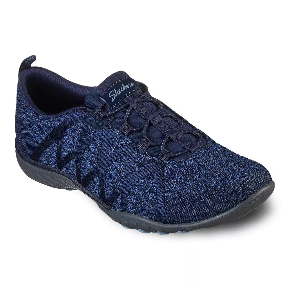 Skechers Relaxed Fit Breathe Easy Infi-Knity Womens Slip-On Shoes Blue Product Image
