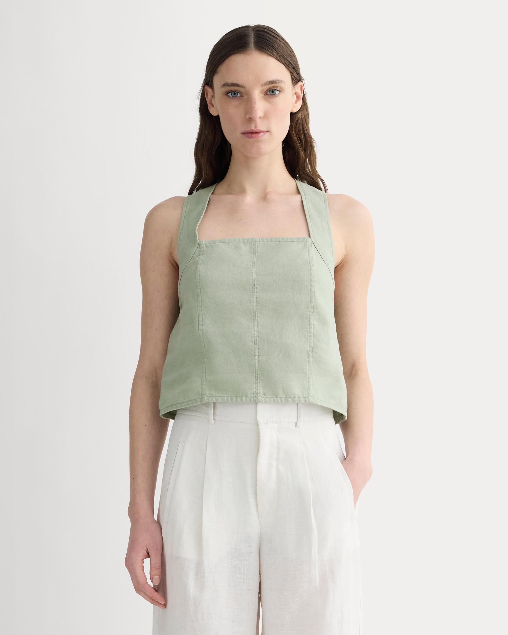 Womens Crossback Tank in Linen by Everlane Product Image