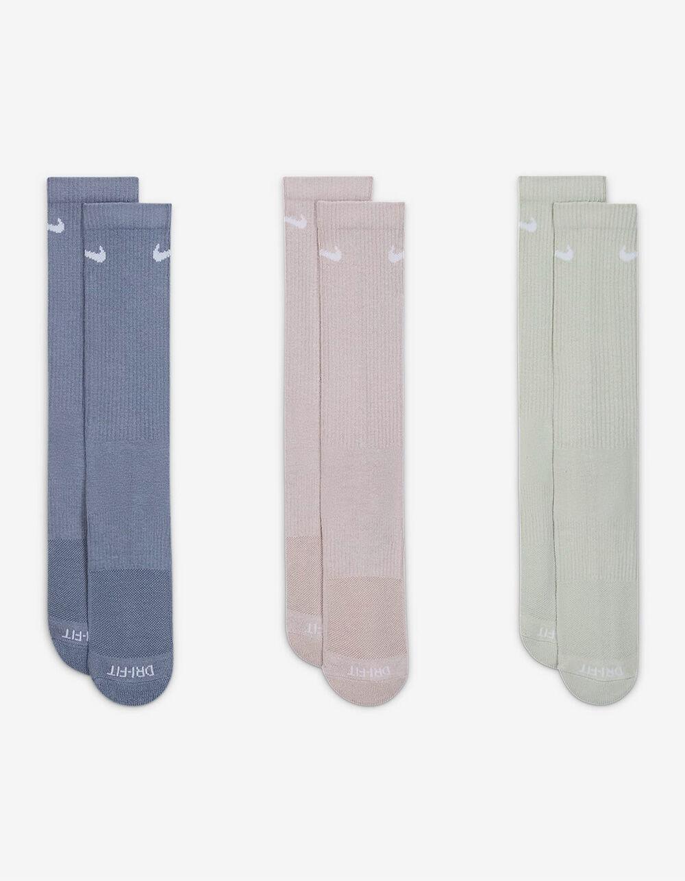 NIKE Everyday Plus Cushioned 3 Pack Crew Socks - GRAY Product Image