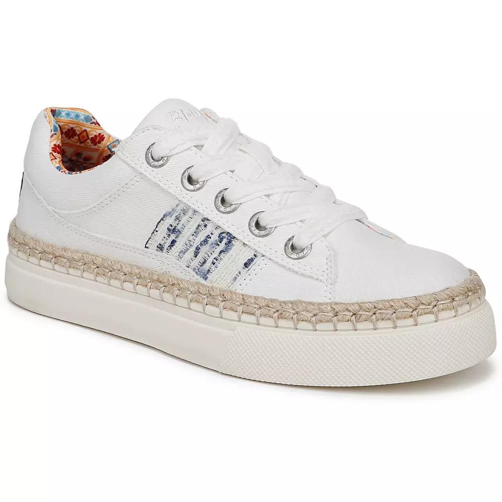 Blowfish Malibu Northshore Women's Lace-up Sneakers, Size: 9, White Twill Product Image