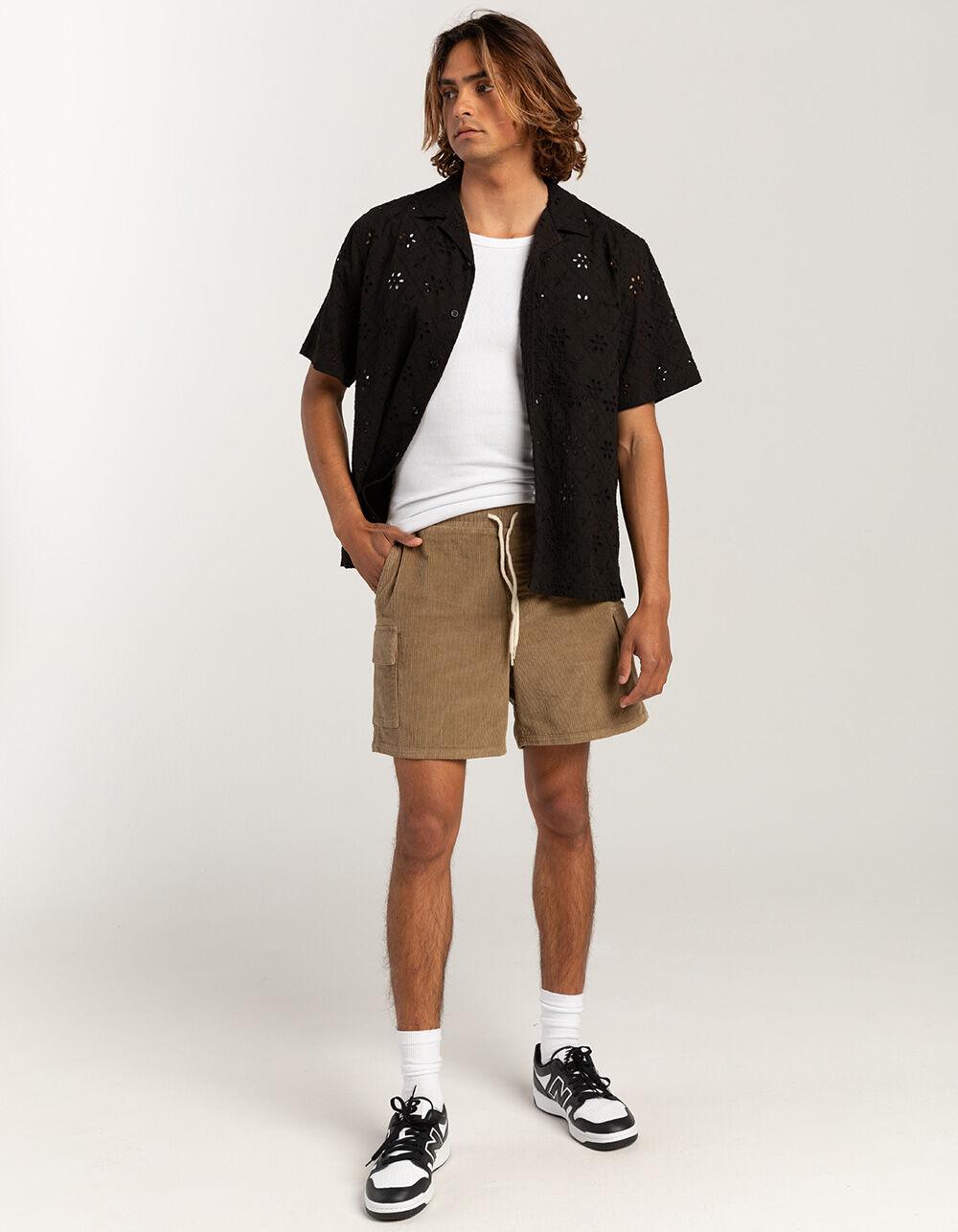 RSQ Mens Cord Cargo Pull On Shorts - SURPLUS Product Image