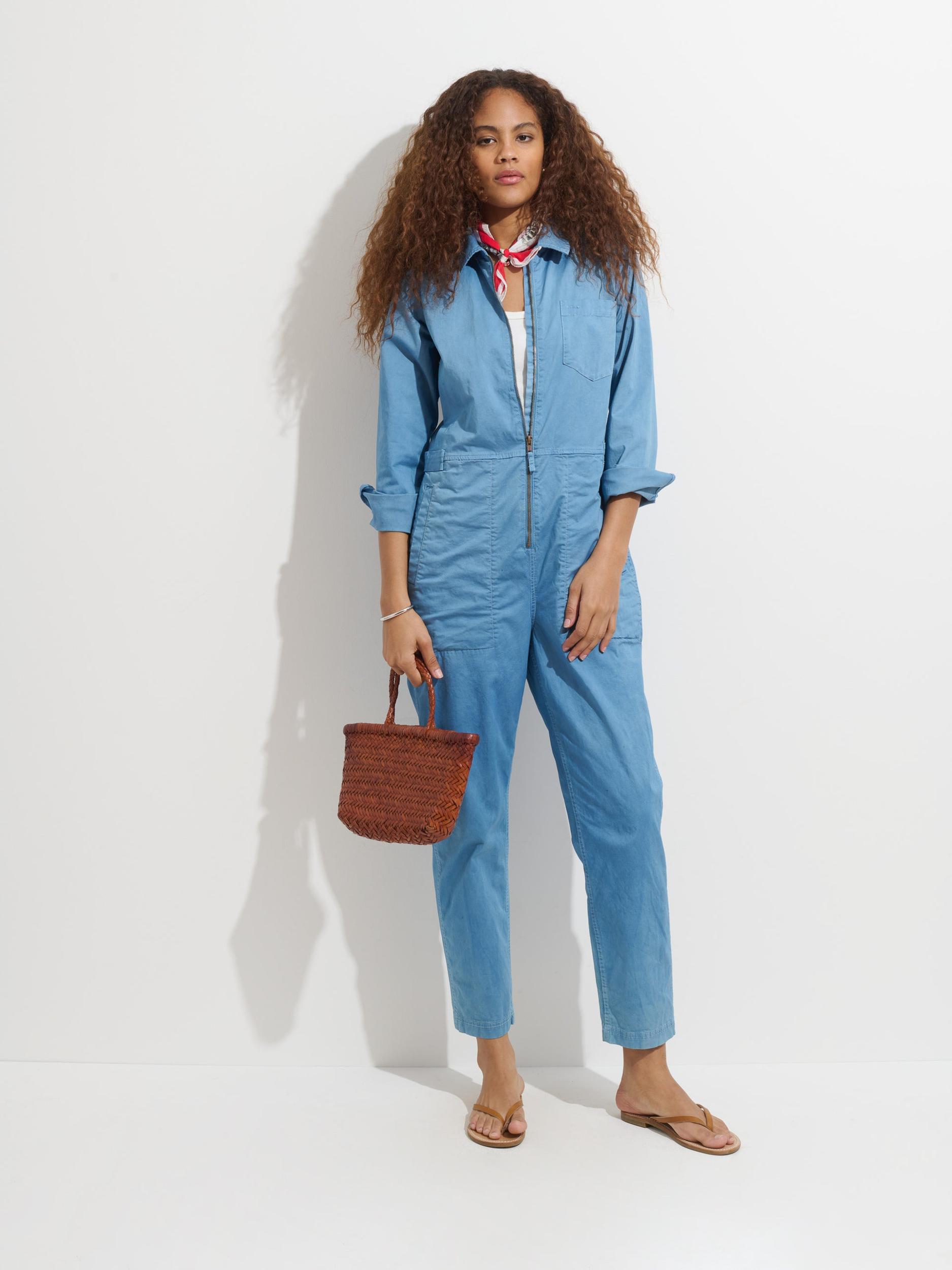 Standard Zip Jumpsuit In Botanical Dye Product Image