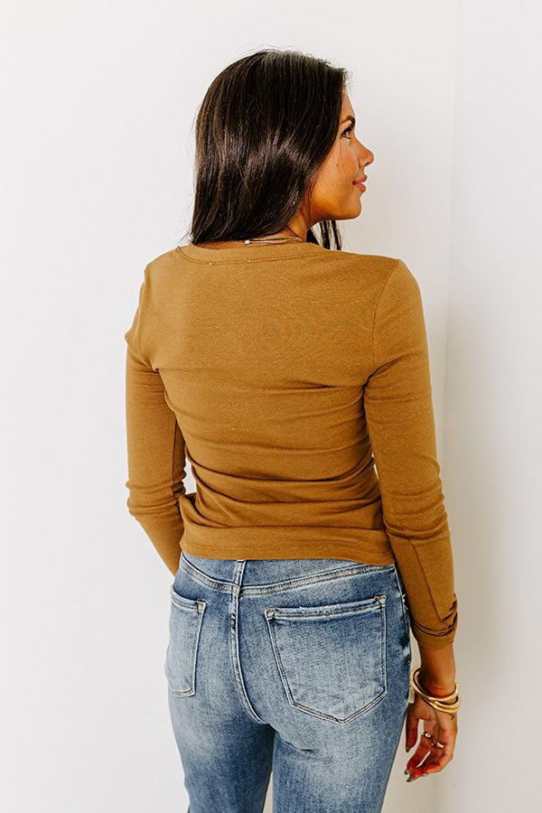 Hand In Hand Through It All Top In Camel Product Image