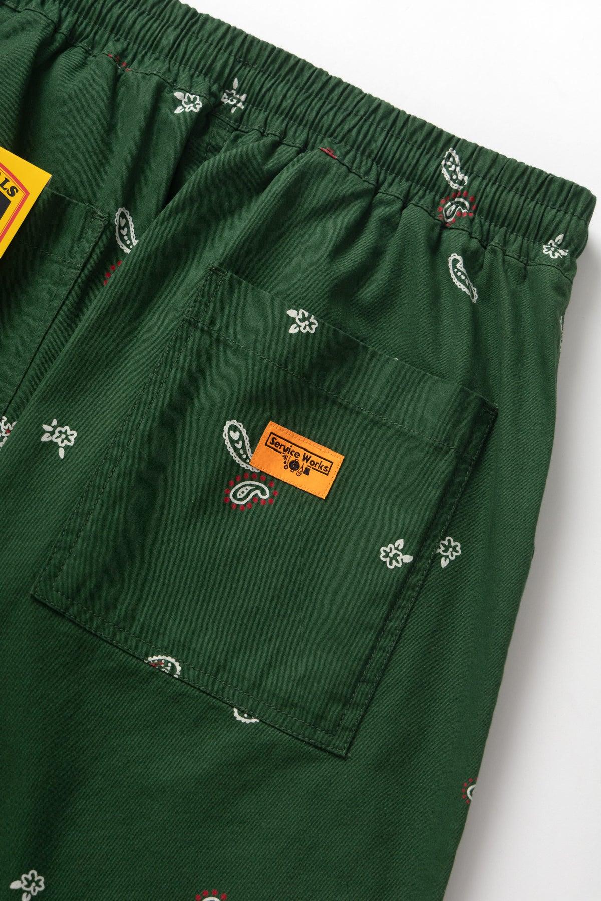 Service Works - Paisley Chef Pants - Forest Product Image