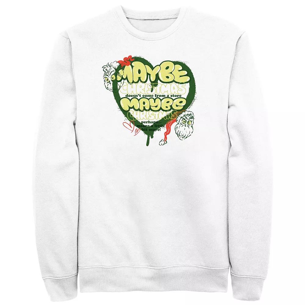 Big & Tall Dr. Seuss Grinch Maybe Maybe Graphic Fleece, Men's,  Product Image