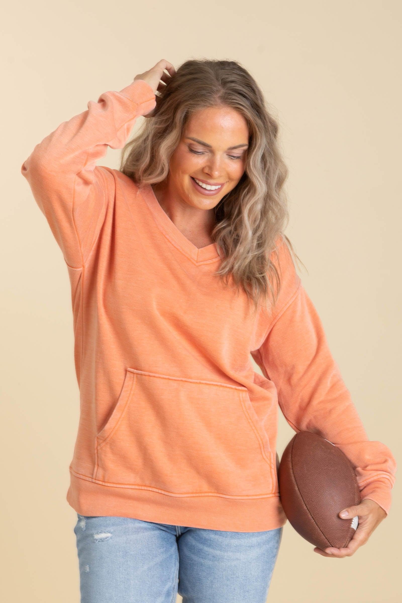 Filly Flair Cozy Campfire V-Neck Sweatshirt Product Image