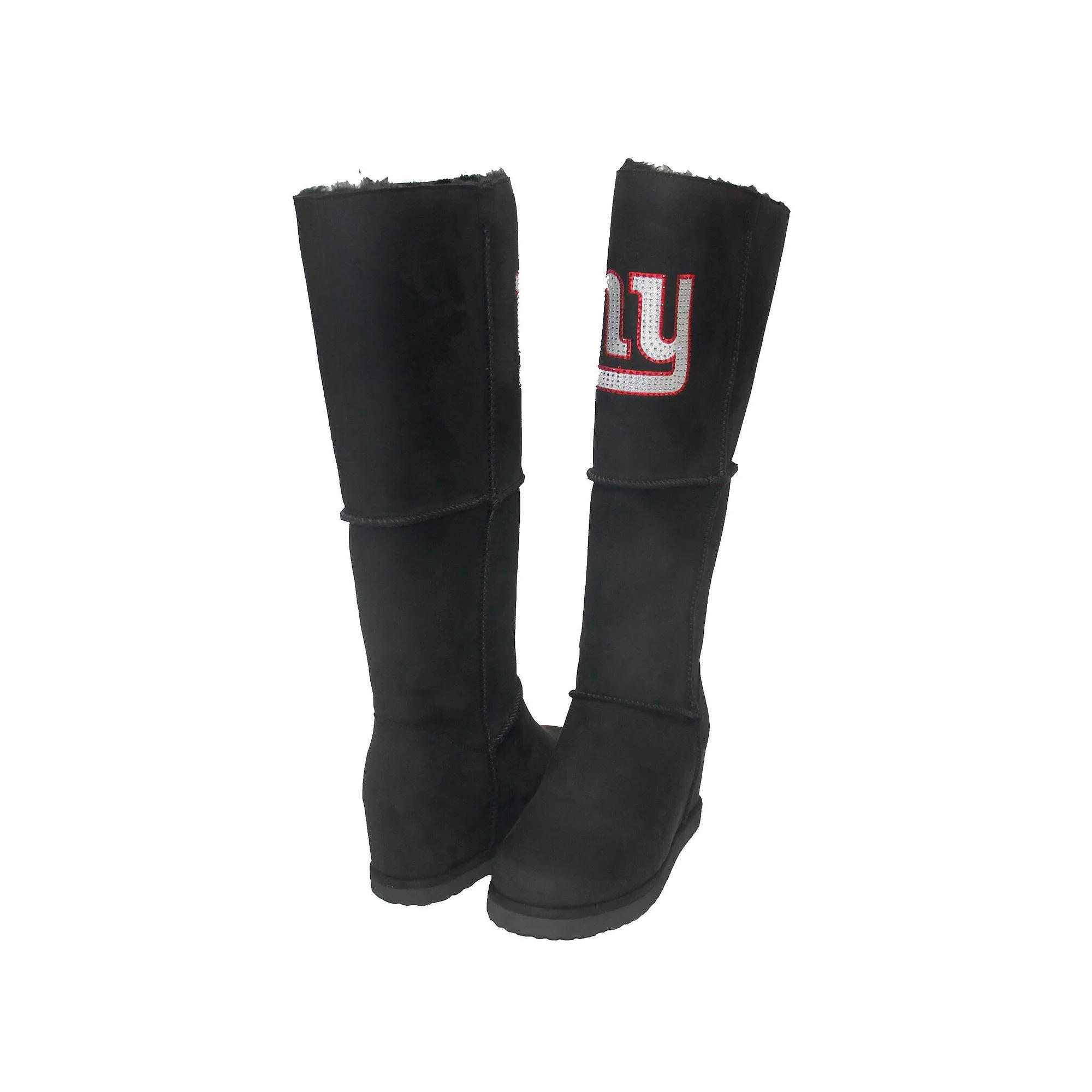 Women's Cuce Black New York Giants Suede Knee-High Boots,  Product Image