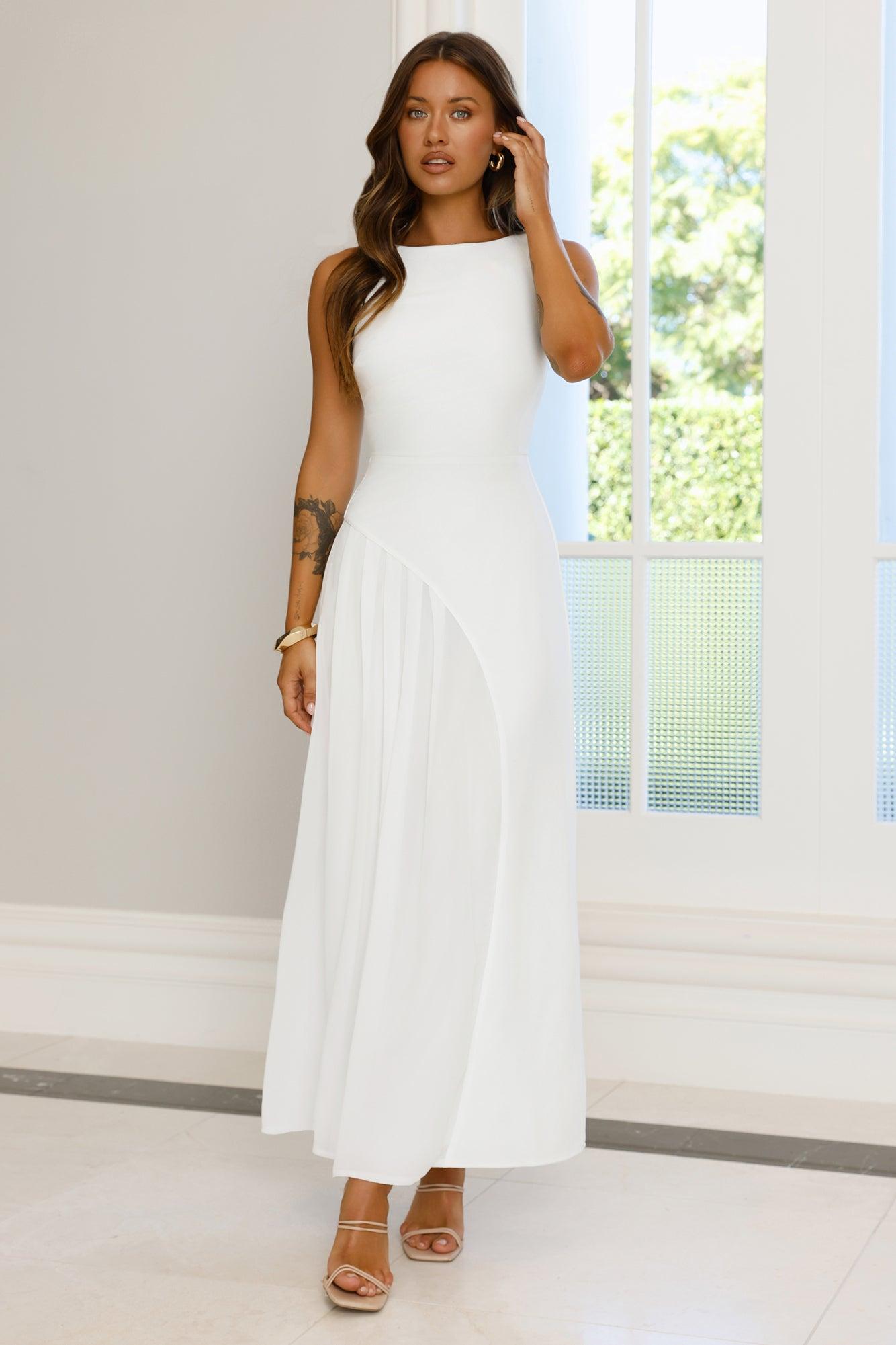 Strut With Style Maxi Dress White Product Image