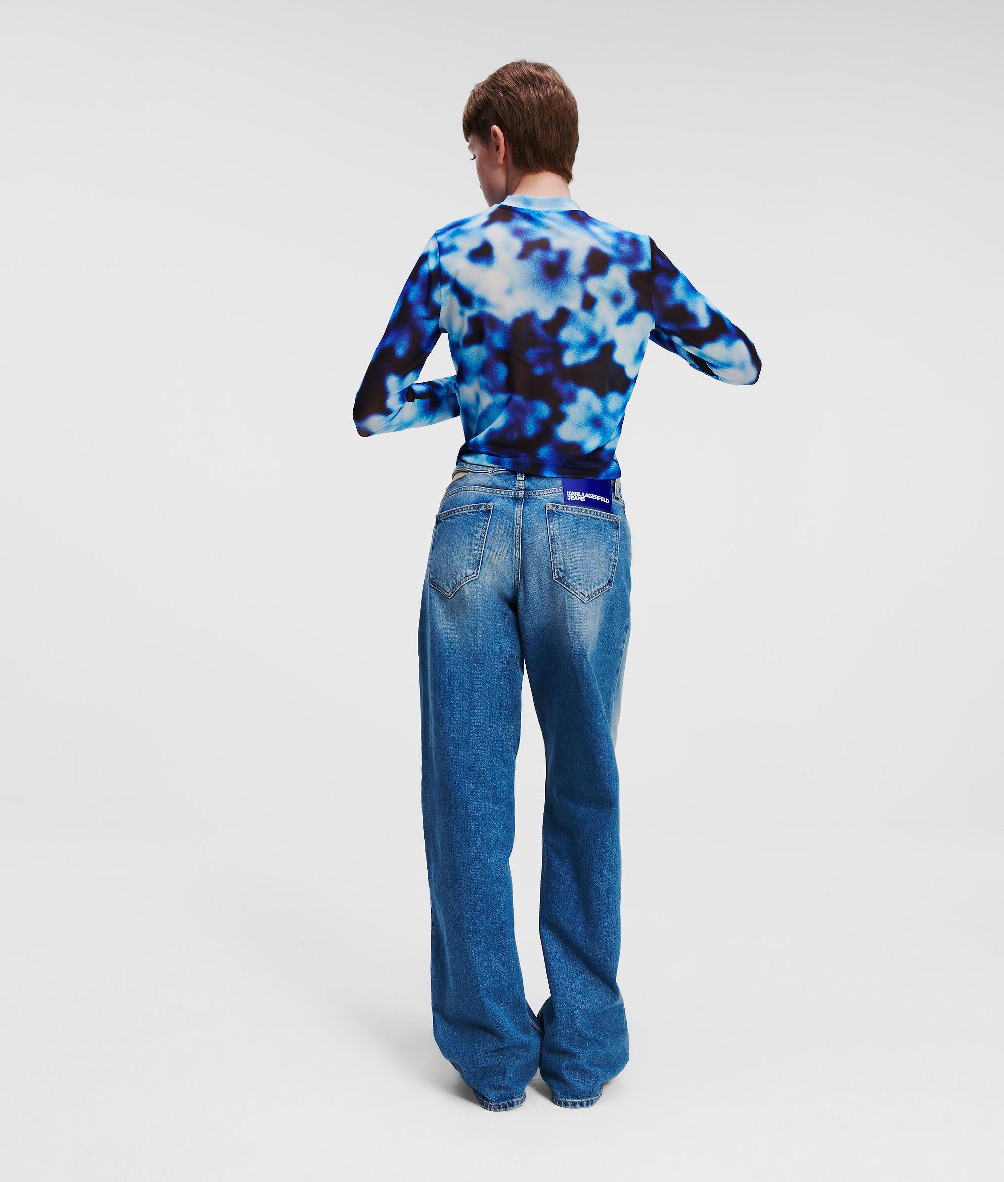 MID-RISE RELAXED JEANS WITH CUT-OUT WAIST Product Image