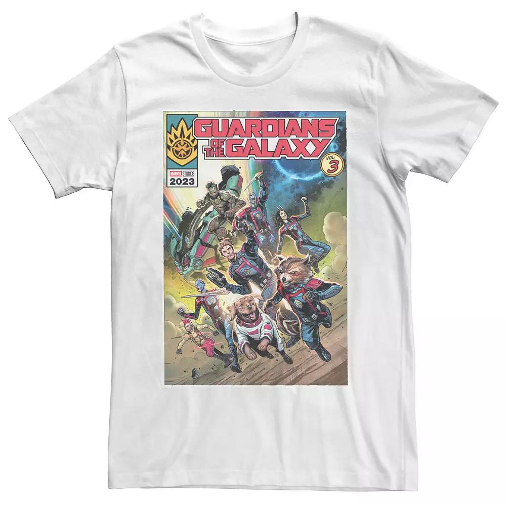 Men's Marvel Guardians Of The Galaxy Vol. 3 Action Comic Cover Graphic Tee,  Product Image