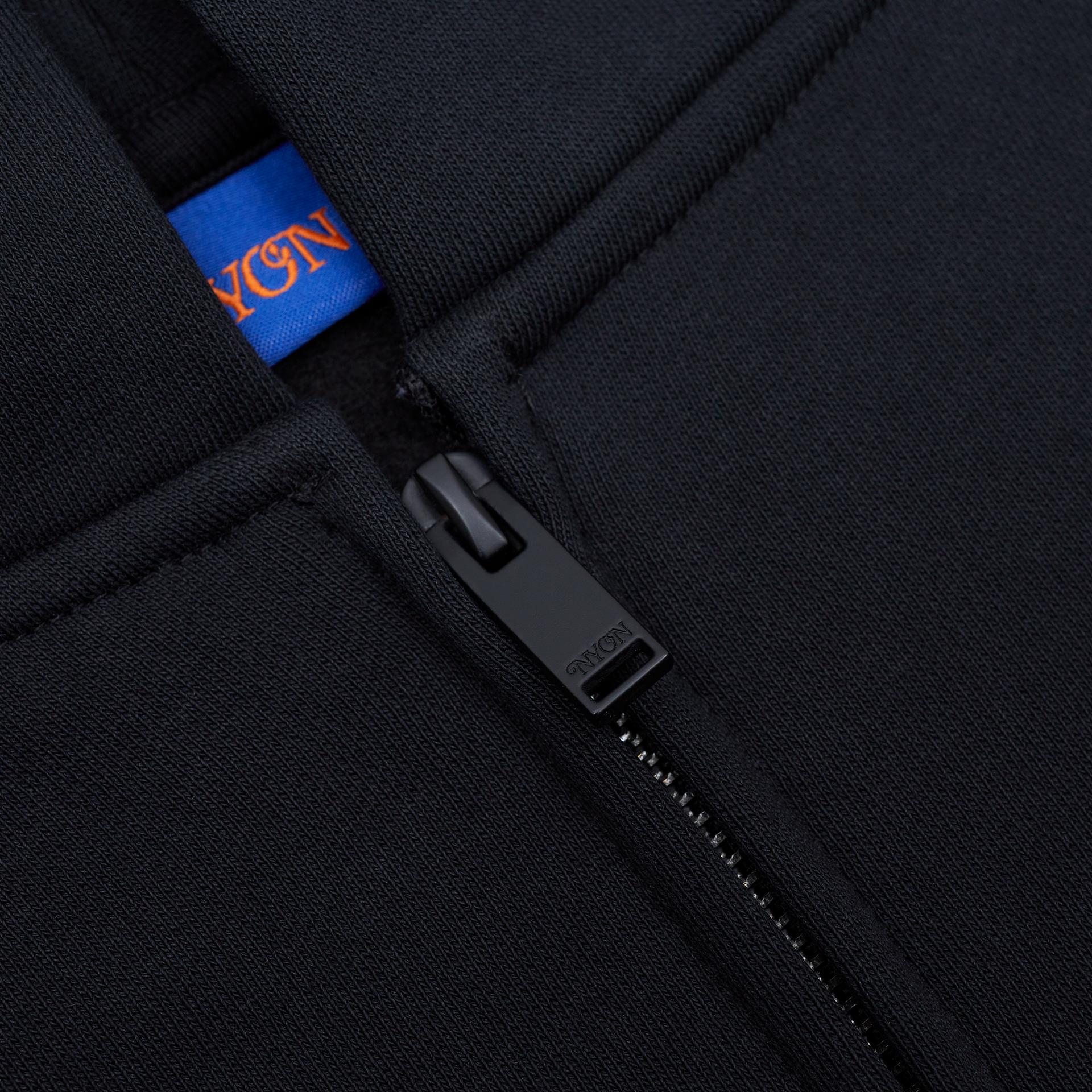 New York or Nowhere x New York Mets Black Full-Zip Hoodie Male Product Image