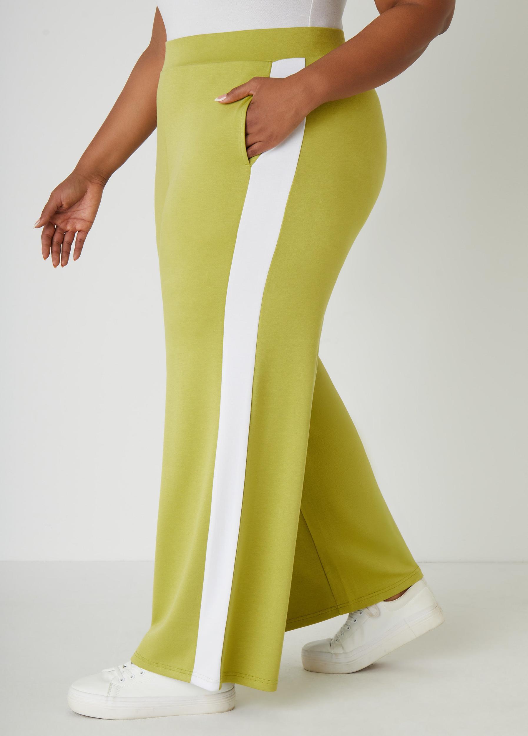 Striped Straight Leg Track Pants Product Image