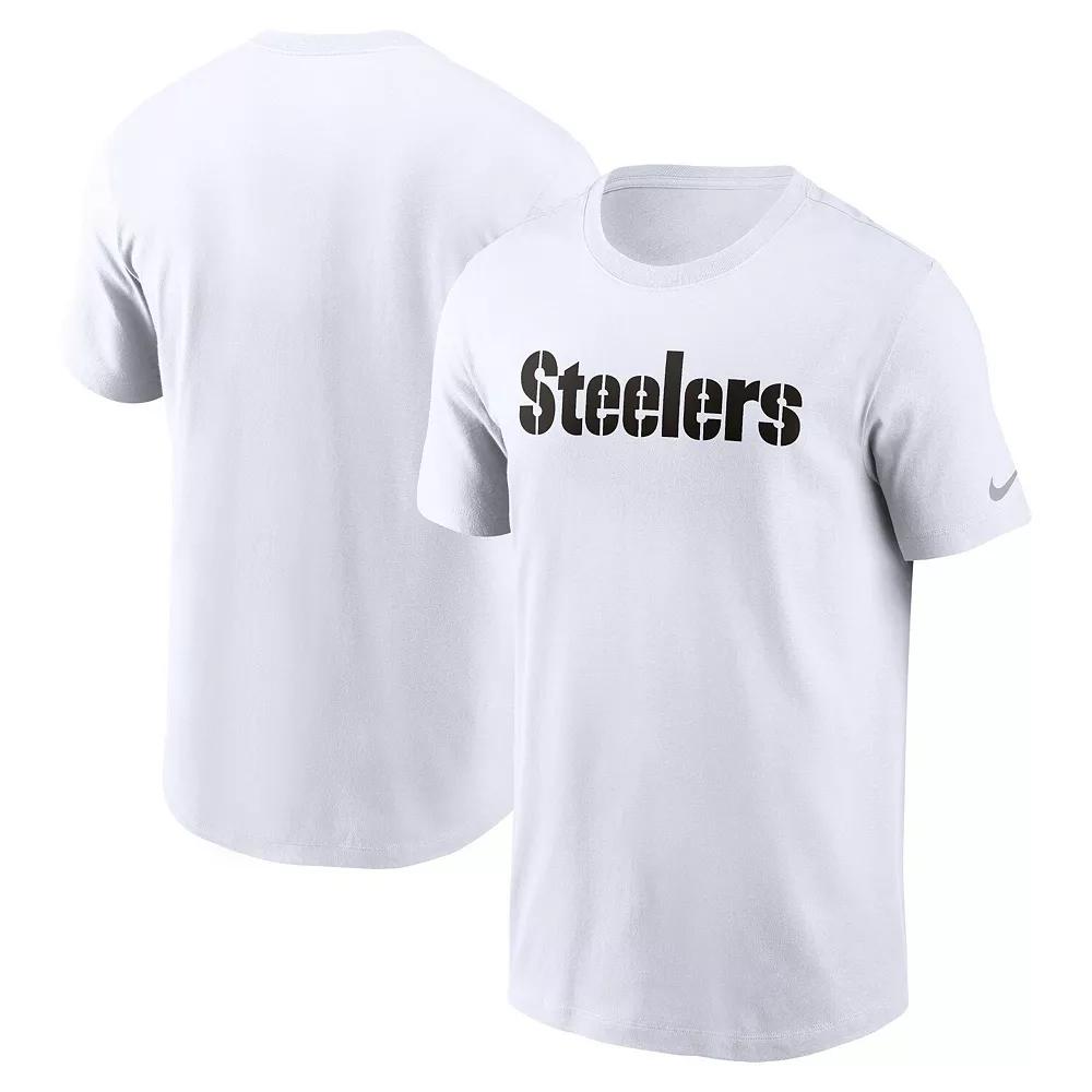Pittsburgh Steelers Primetime Wordmark Essential Nike Mens NFL T-Shirt | N19910A7L-NNM Product Image