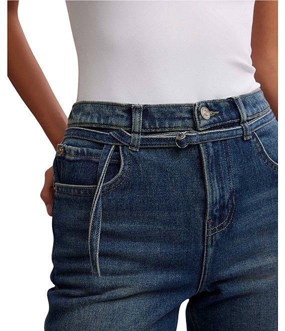 Free People We The Free Sabine Slim Bootcut Denim Self-Tie Belt Jeans Product Image
