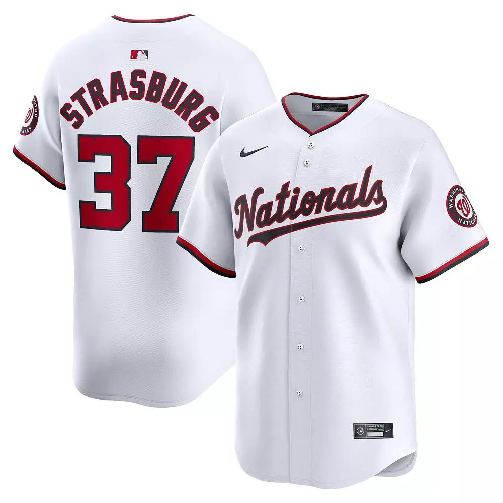 Men's Nike Stephen Strasburg White Washington Nationals Home Limited Player Jersey,  Product Image