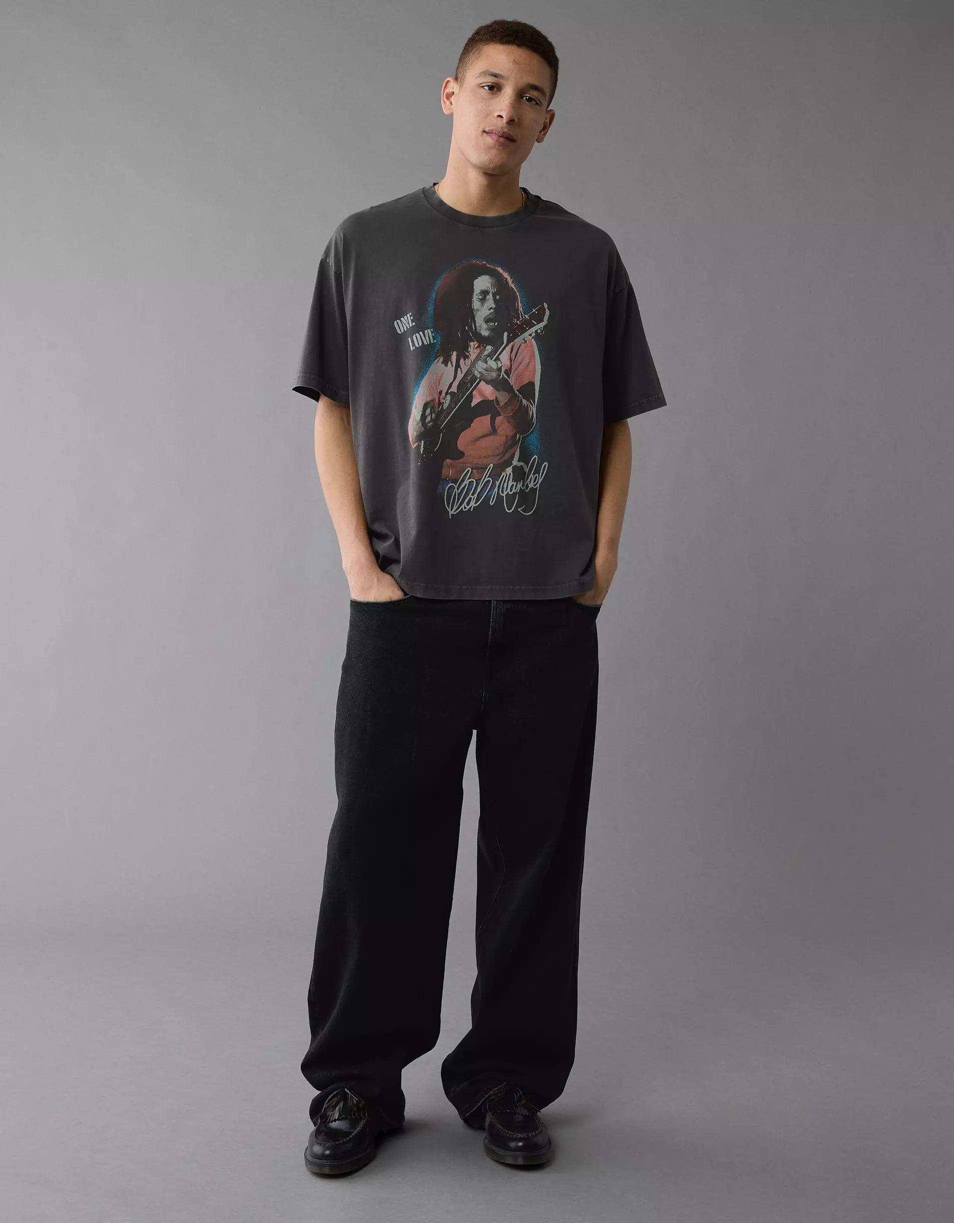 AE Boxy Bob Marley Graphic T-Shirt Product Image