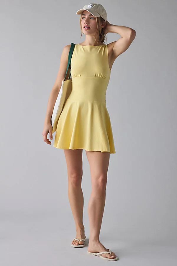 Urban Outfitters UO How Sweet Boatneck Drop Waist Knit Mini Dress Womens at Urban Outfitters Product Image