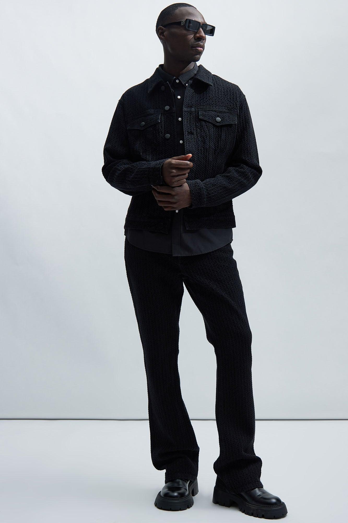 Warsaw Stacked Slim Flare Jeans - Black Product Image