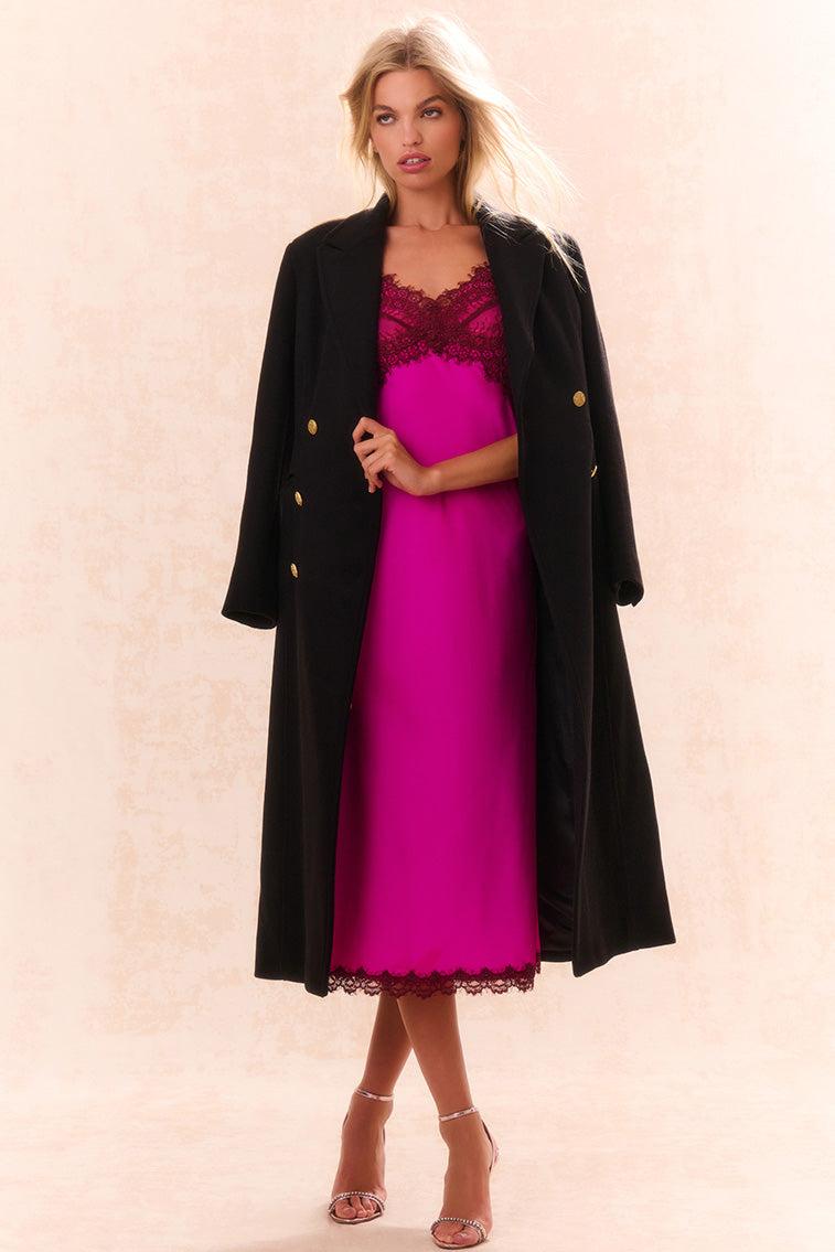 Ameliane Lace-Trimmed Slip Dress Product Image