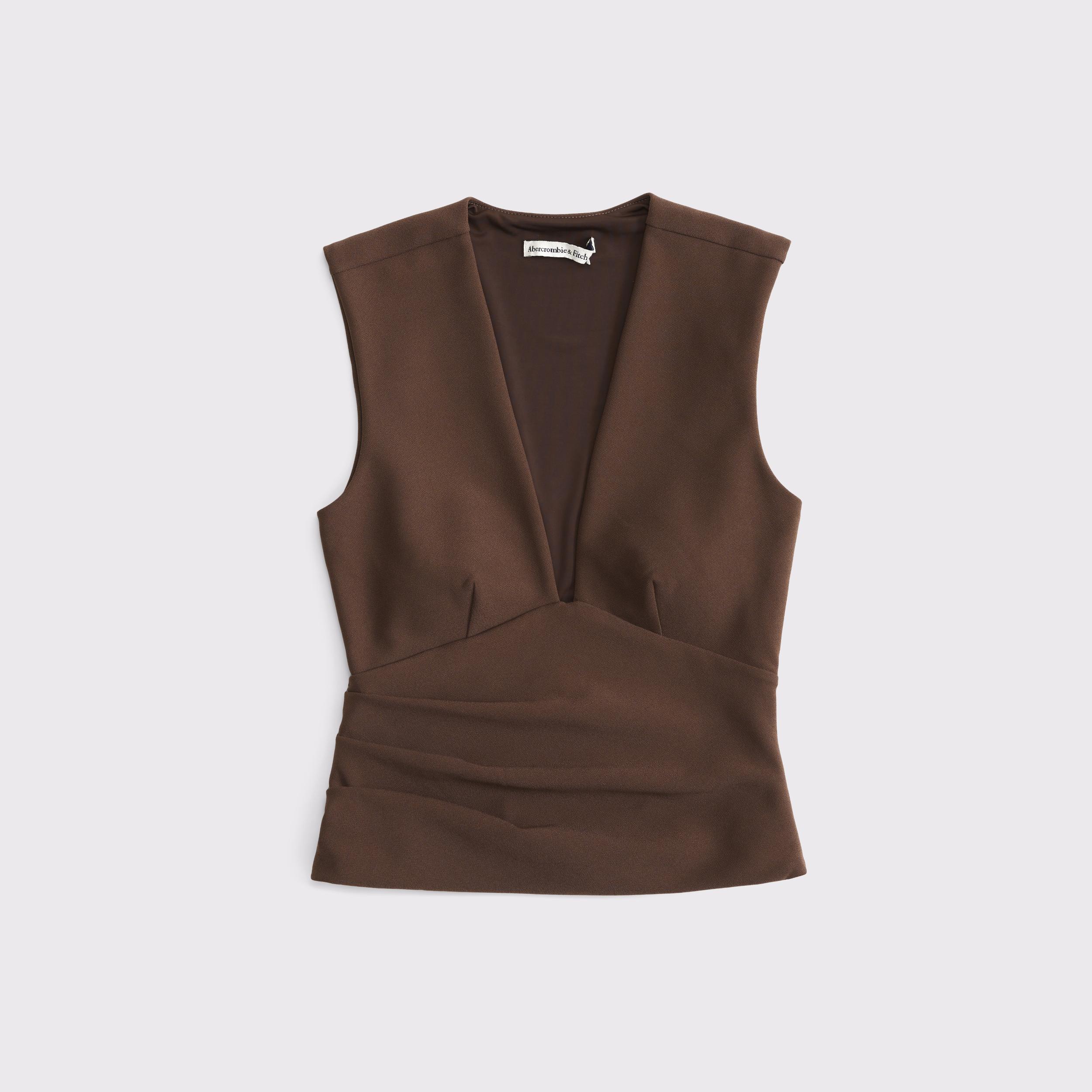 Bra-Free Plunge Ruched Top Product Image