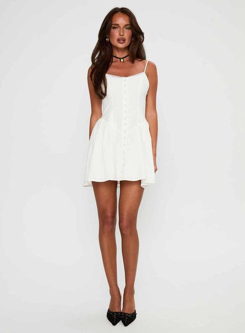 Toulouse Mini Dress White Product Image