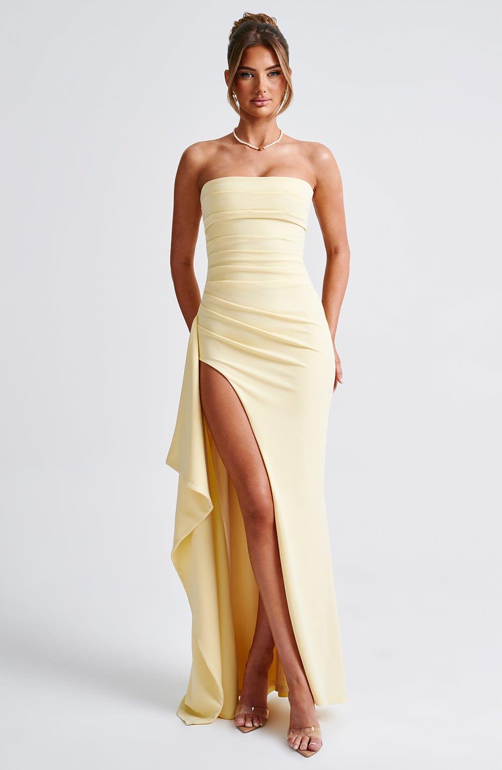 Zafira Maxi Dress - Lemon Product Image