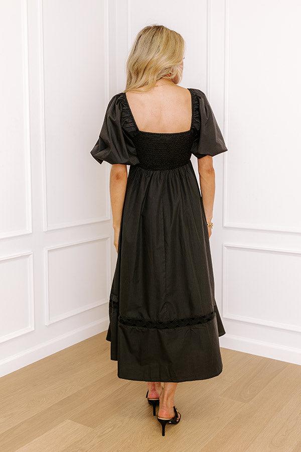 Margaritas Please Cut Out Midi Dress in Black Product Image