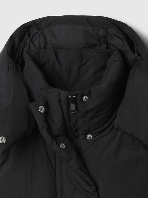 Duvet Wrap Crop Puffer Vest Product Image