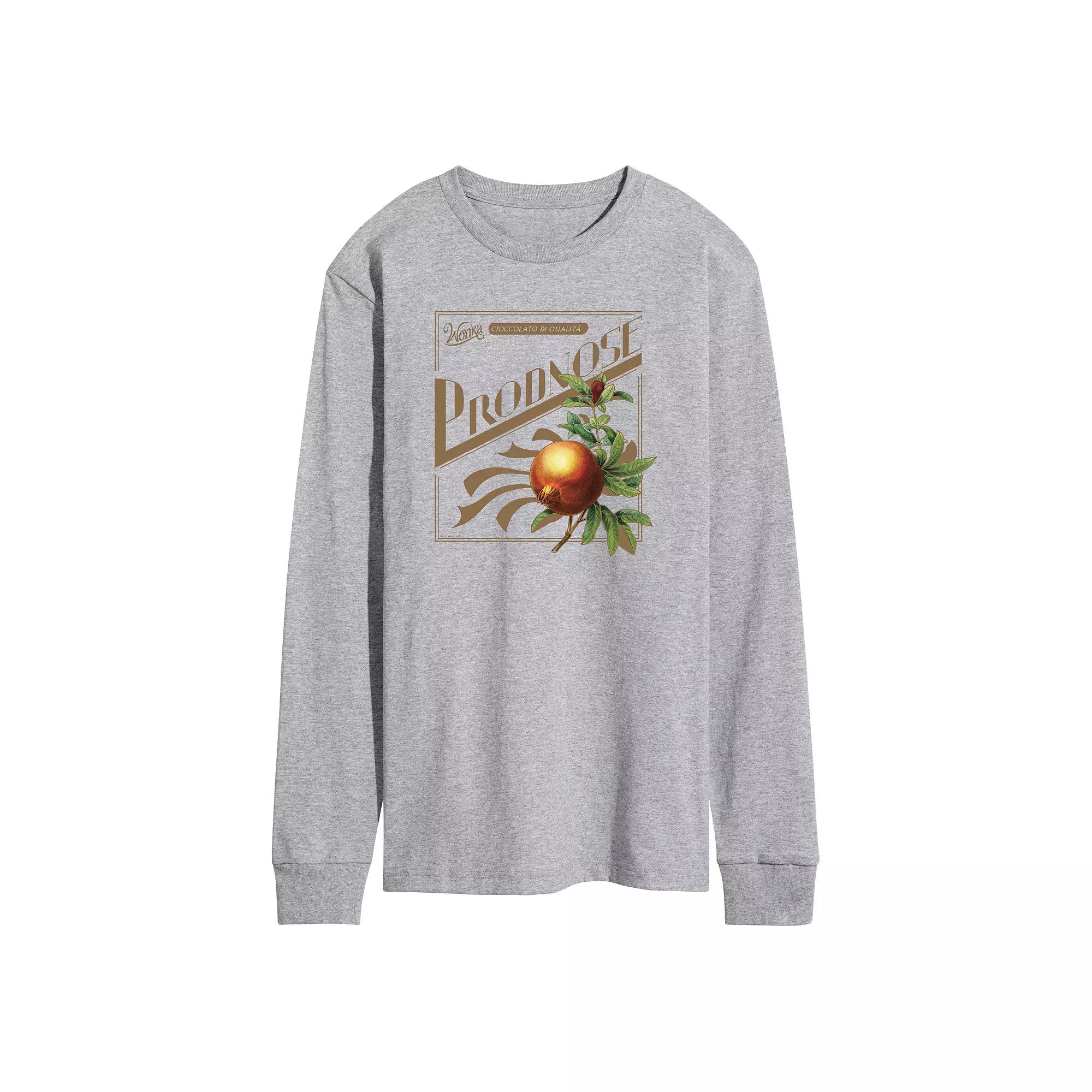 Men's Wonka Shop Logo Prodnose Long Sleeve Graphic Tee,  Product Image