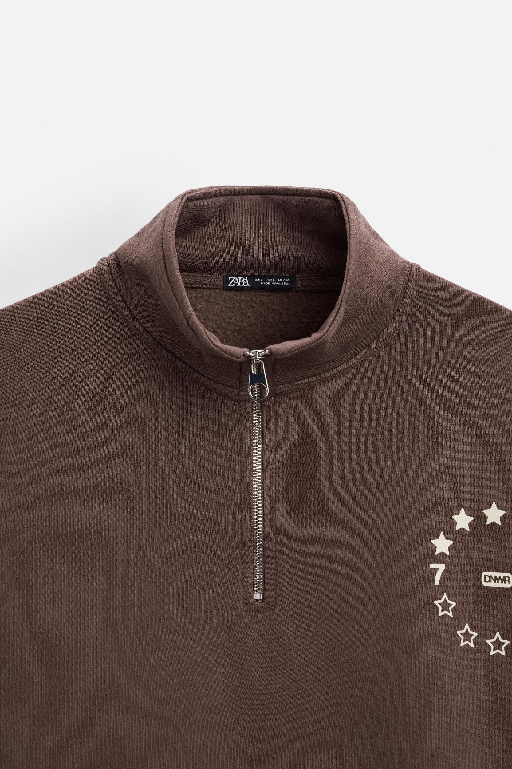 TEXT QUARTER ZIP SWEATSHIRT Product Image
