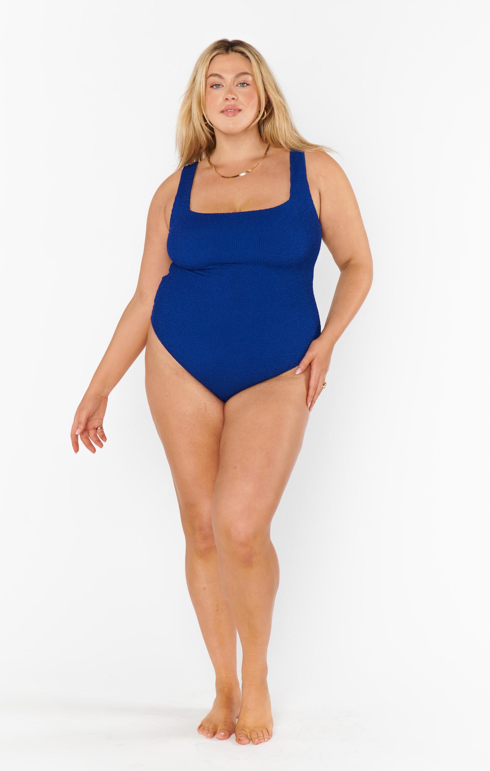 The Scrunch One Piece ~ Navy Scrunch Product Image