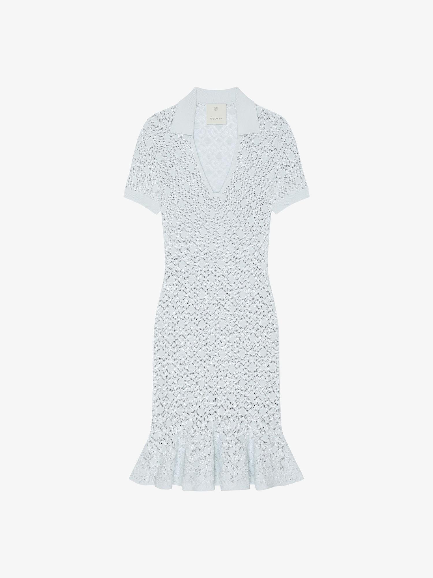 Polo dress in monogram 72 jacquard Product Image