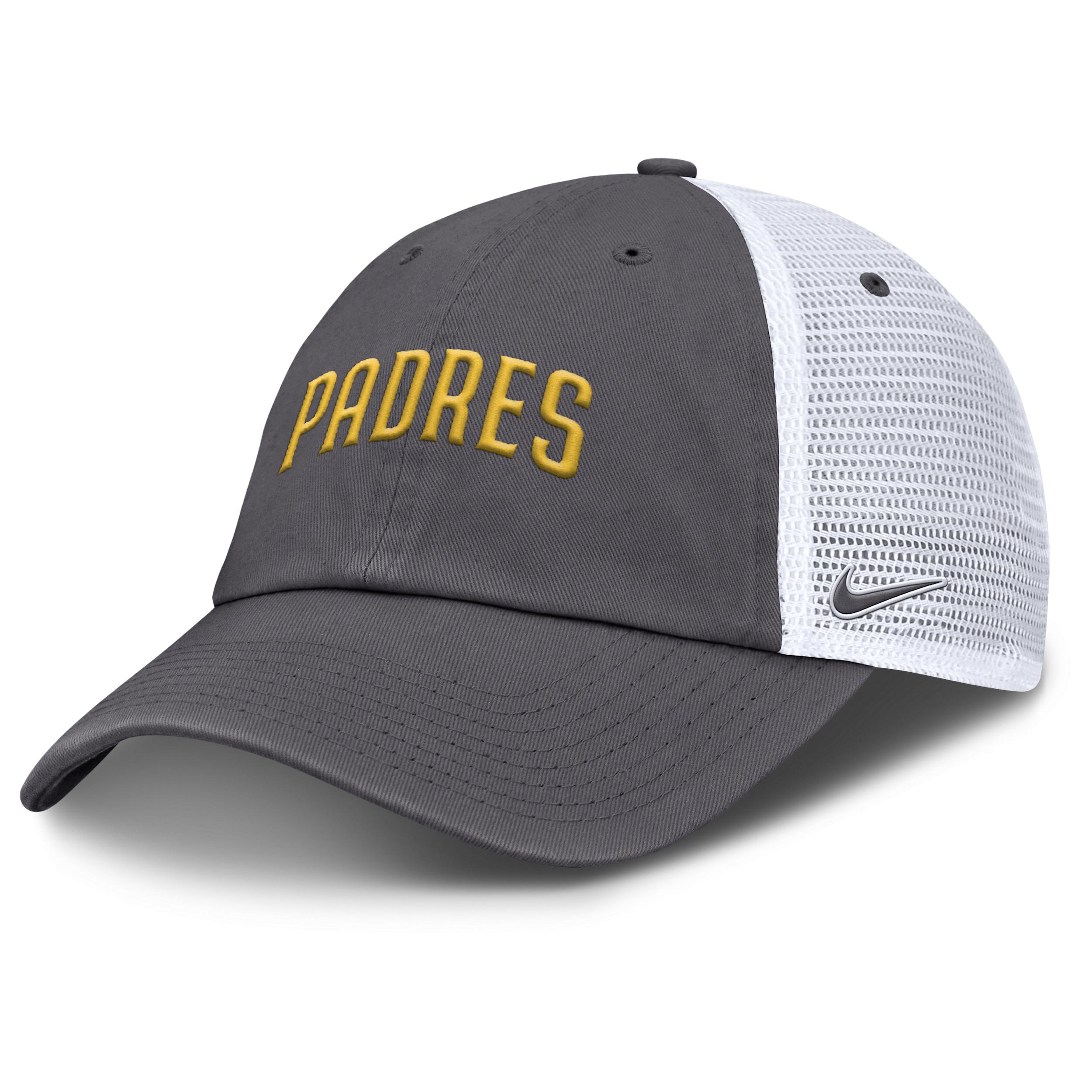 San Diego Padres Wordmark Club Men's Nike MLB Trucker Adjustable Hat Product Image