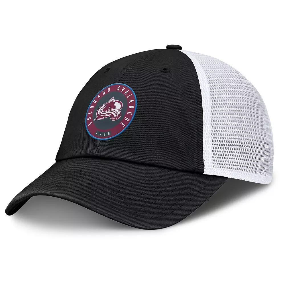Men's Fanatics Black/White St. Louis Blues Averie Trucker Adjustable Hat Product Image
