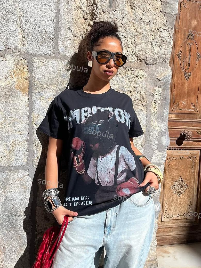 Sopula Boxer Follow Your Dream Retro Make Vintage Graphics Cotton T-Shirt Product Image