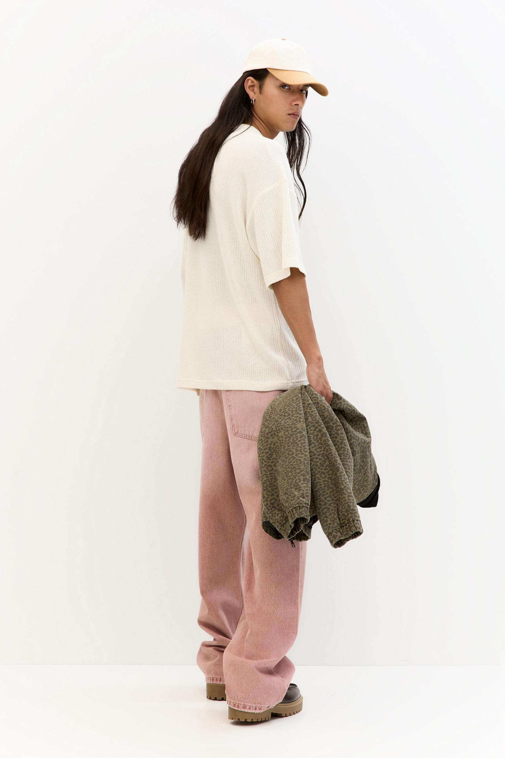 Boxy fit knit T-shirt Product Image