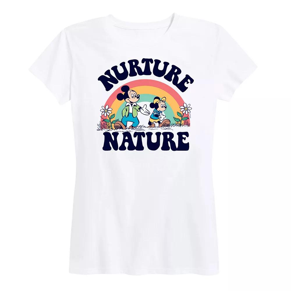 Disney's Mickey Mouse Women's Nurture Nature Graphic Tee,  Product Image