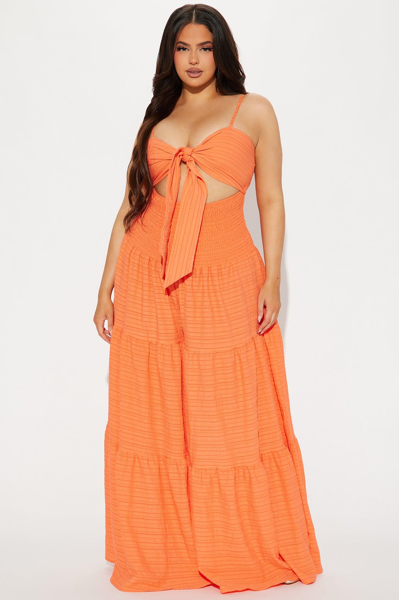 Montego Bay Jumpsuit - Orange Product Image