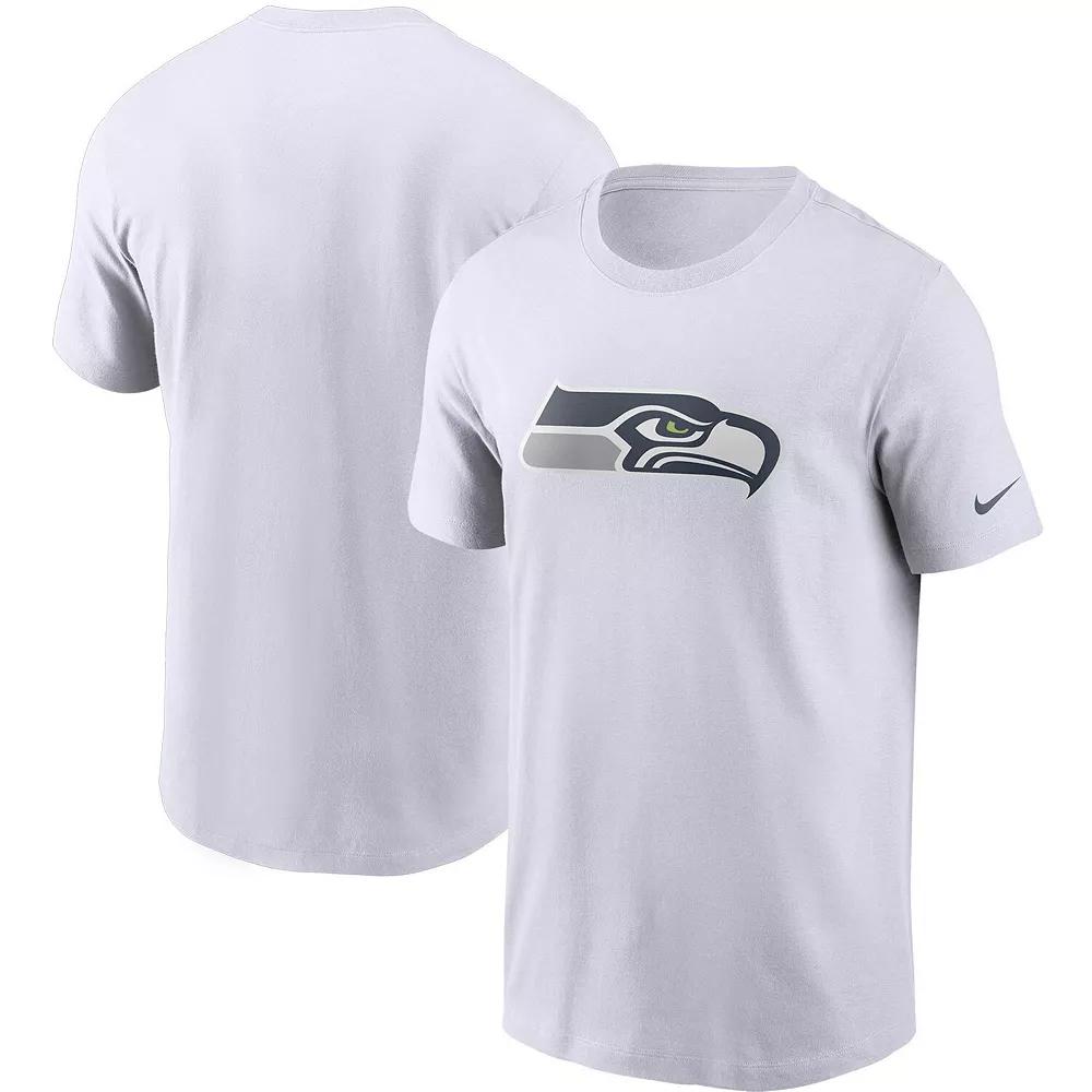 Men's Nike White Seattle Seahawks Primary Logo T-Shirt, Size: Medium Product Image