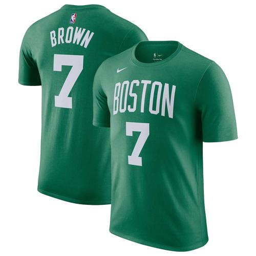 Nike Mens Jaylen Brown Nike Celtics Name & Number T-Shirt - Mens Product Image