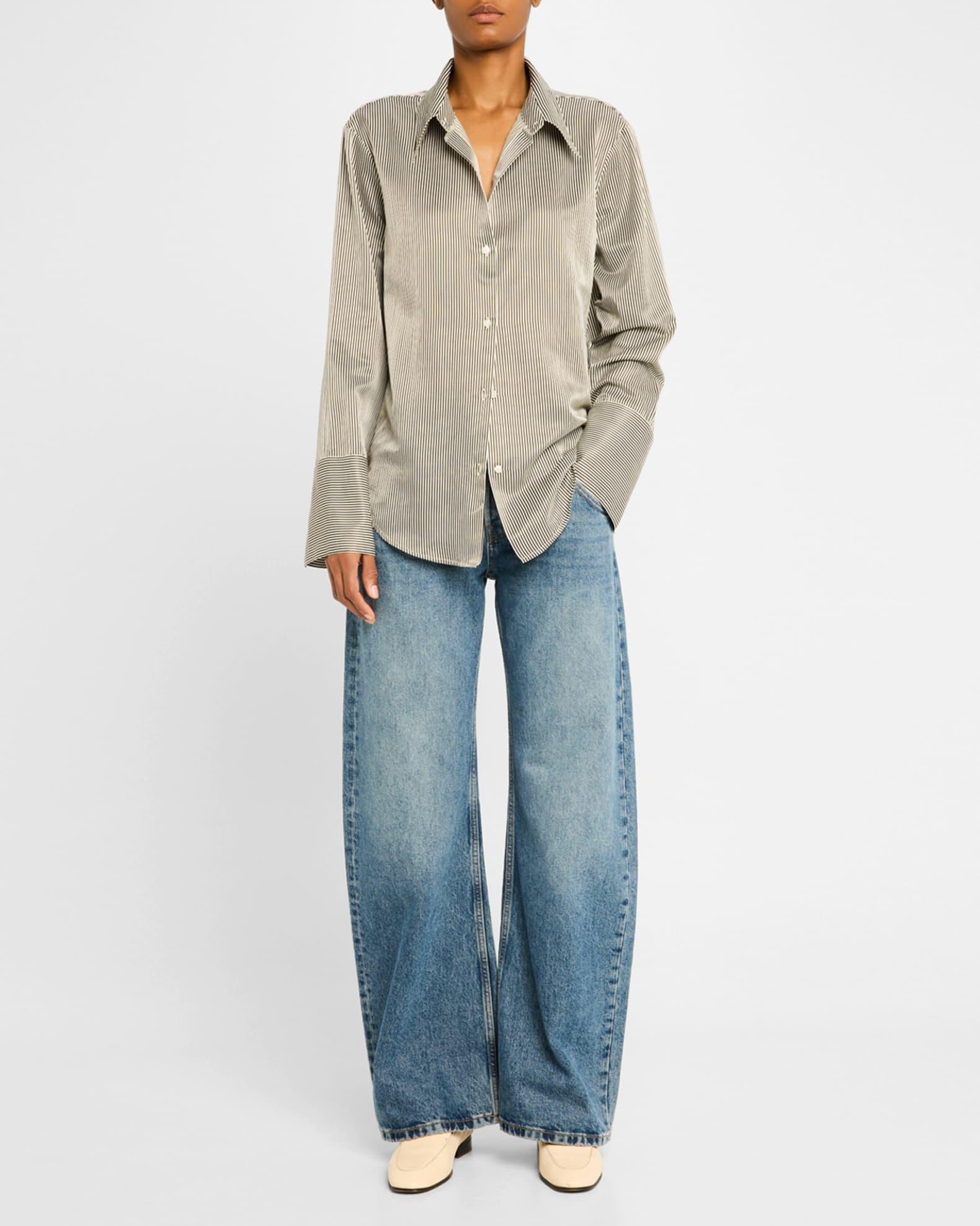 Camilla Stripe Button-Front Shirt Product Image