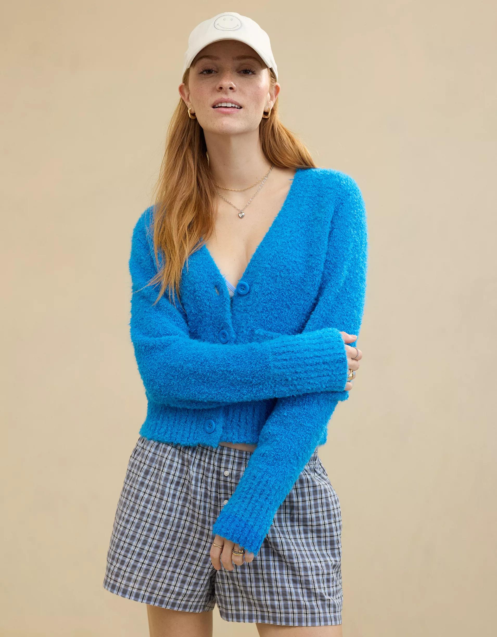 Aerie Teddy Boucle Cardigan Product Image