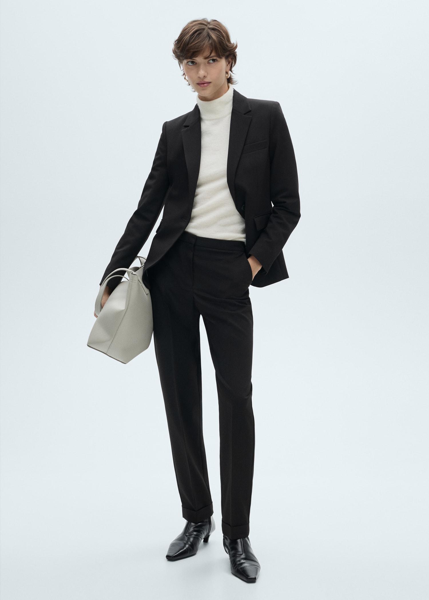 Straight suit trousers - Women | MANGO USA Product Image