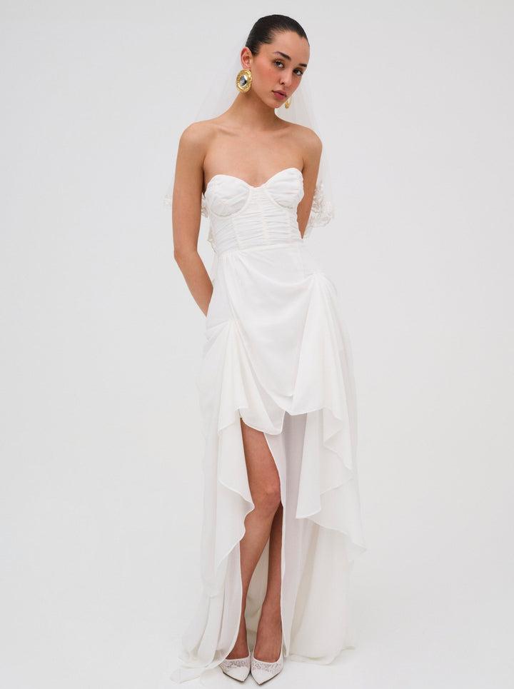 June Maxi Dress — White Product Image