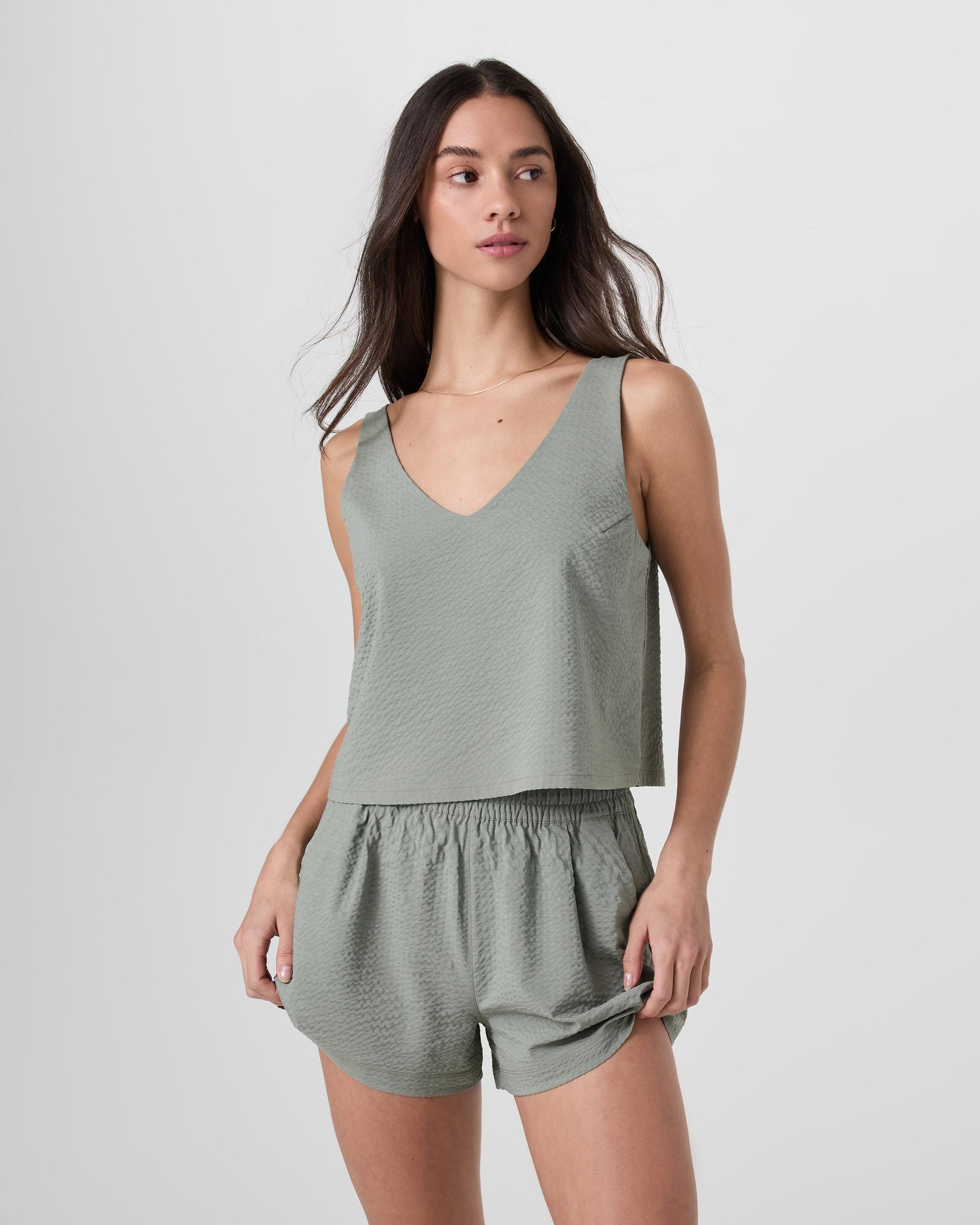 Villa Textured Crop Tank Product Image