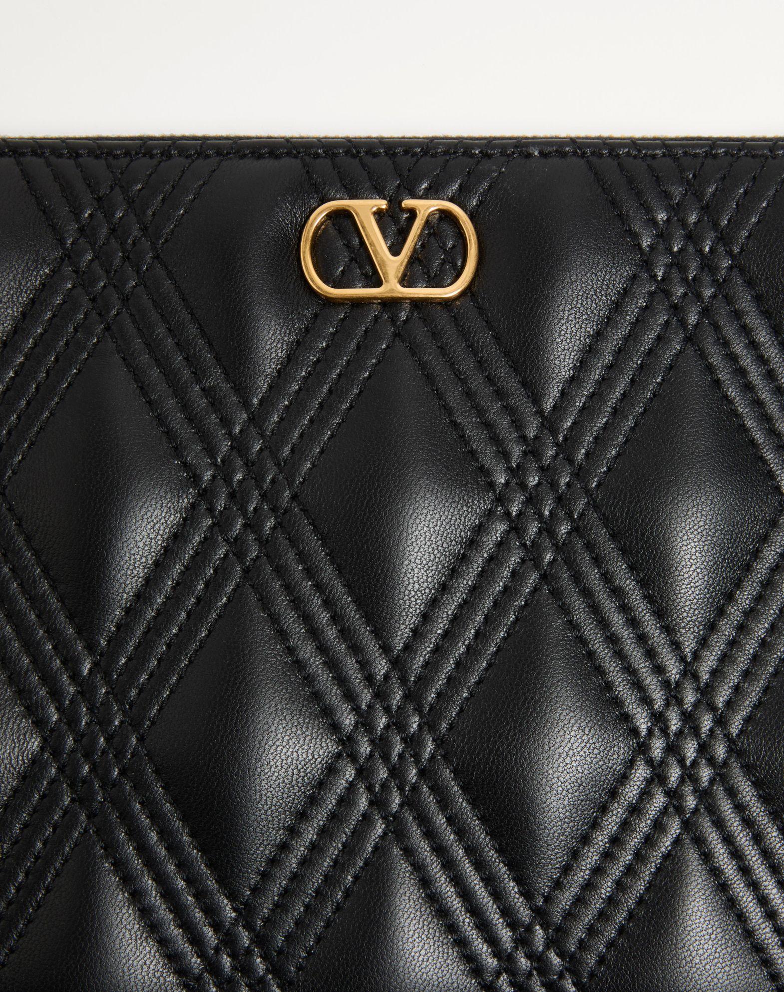 Valentino Garavani Quiltie 67 Pouch In Quilted Nappa Leather Product Image