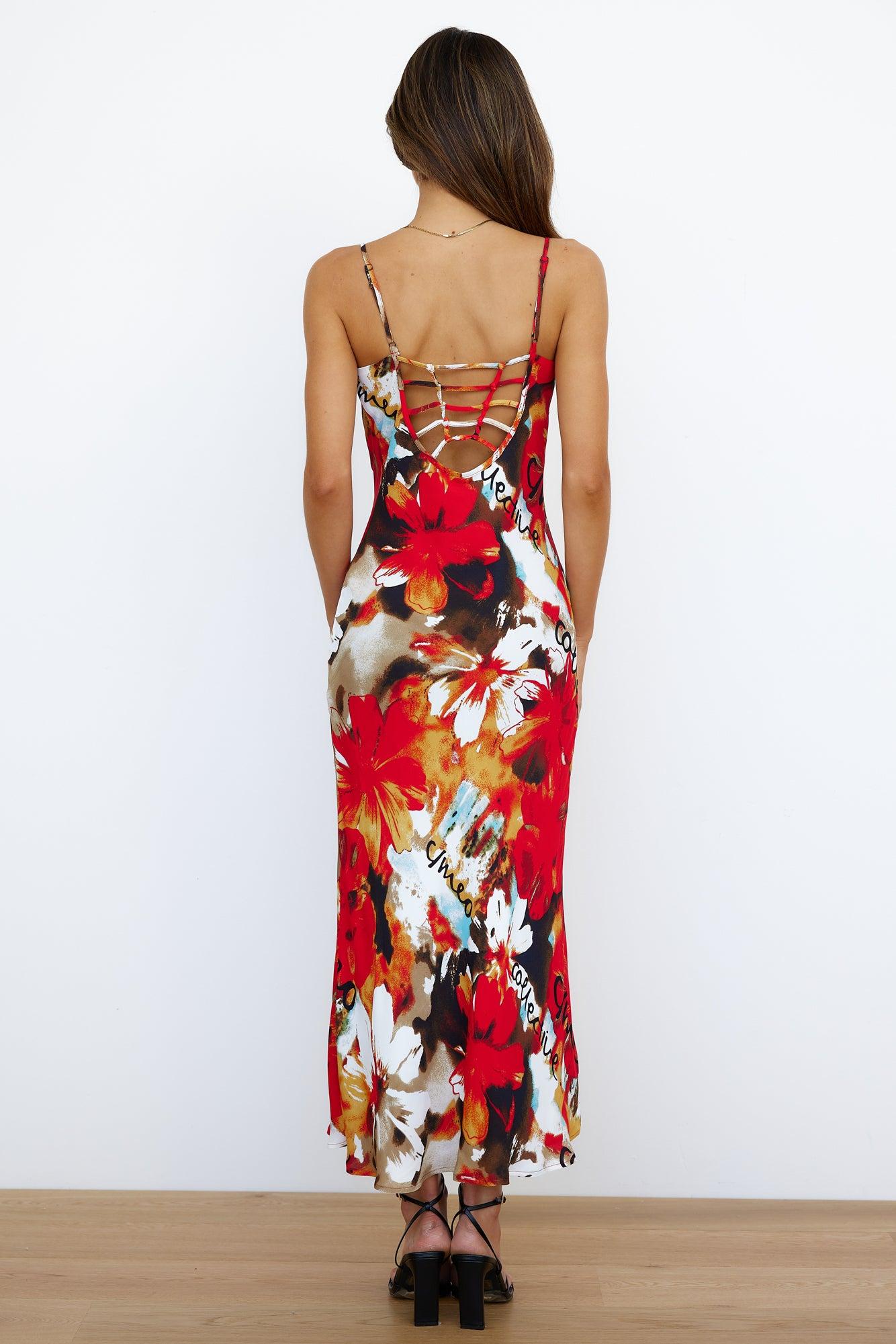 C/MEO ADORE YOU MIDI DRESS MIAMI FLORAL Product Image