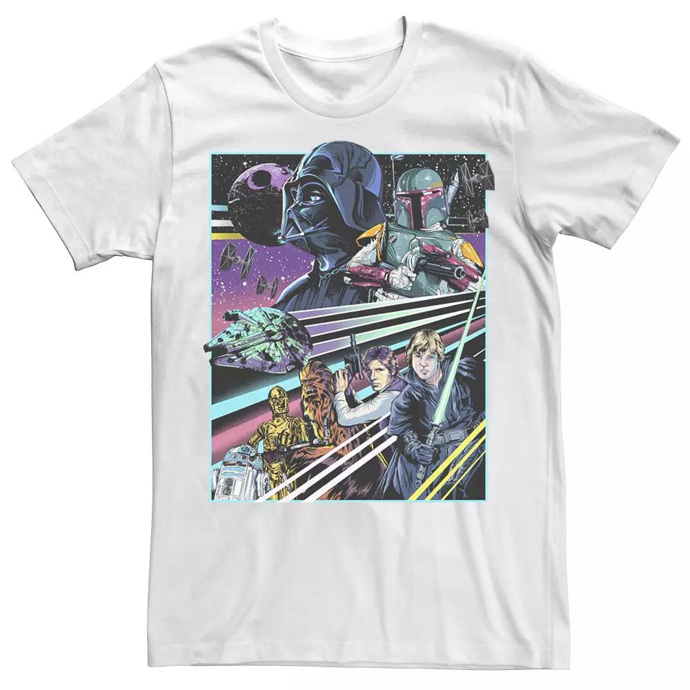 Men's Star Wars A New Hope Neon Poster Tee,  Product Image