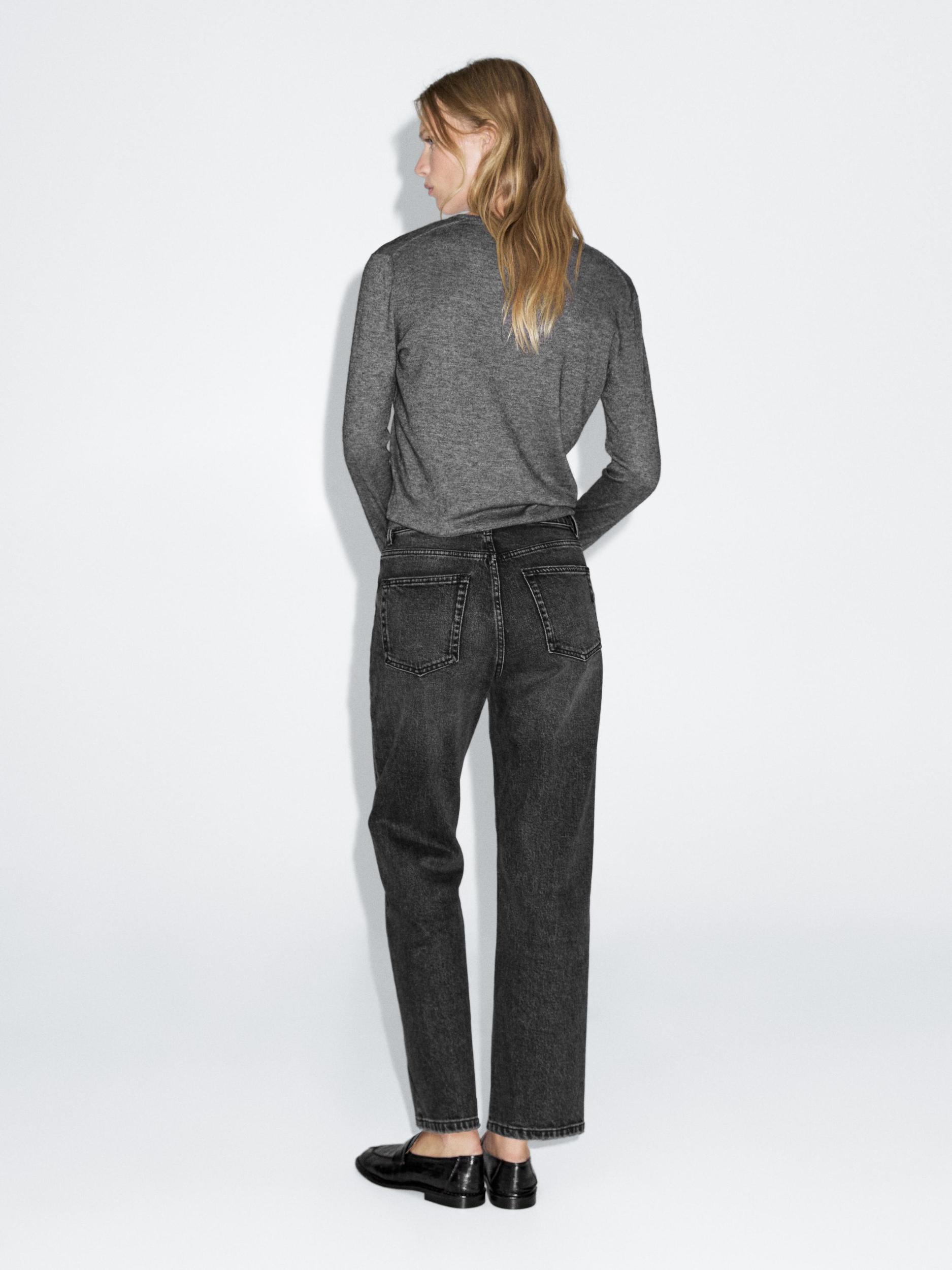 Straight-leg high-waist jeans Product Image