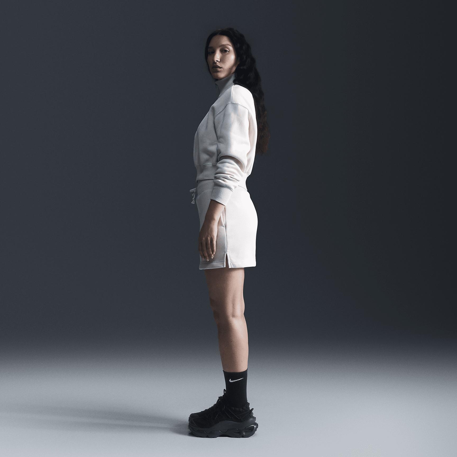 Women's Nike Sportswear Phoenix Fleece 1/4-Zip Cropped Sweatshirt Product Image